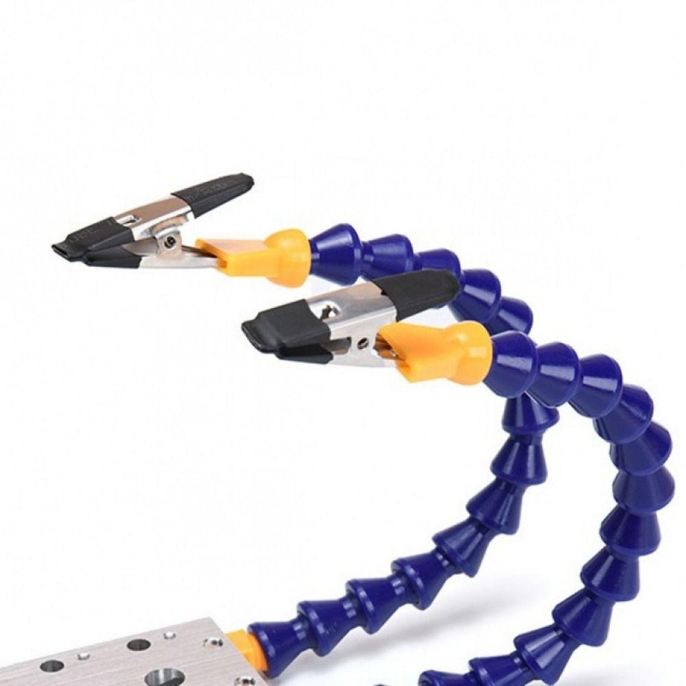 Octopus Design Welding Table Clamp 1-6 Arms Aluminum Alloy Base Soldering Helping Hands Stable Grip Flexible Arm