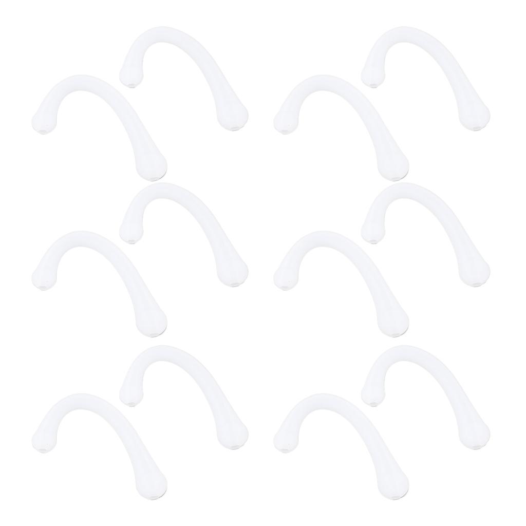 6 пар накладок на ушные ремешки, муфта для рта, защита для ушей, силиконовые ушные петли, фиксаторы для ушей для ежедневного использованияБелый