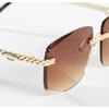 Lunettes de soleil - CV2814 - Dégradé marron doré - Catégorie 2 - Mixte