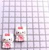 Cute Floral Cat Resin Accessories for DIY Phone Cases and Hair Clips
