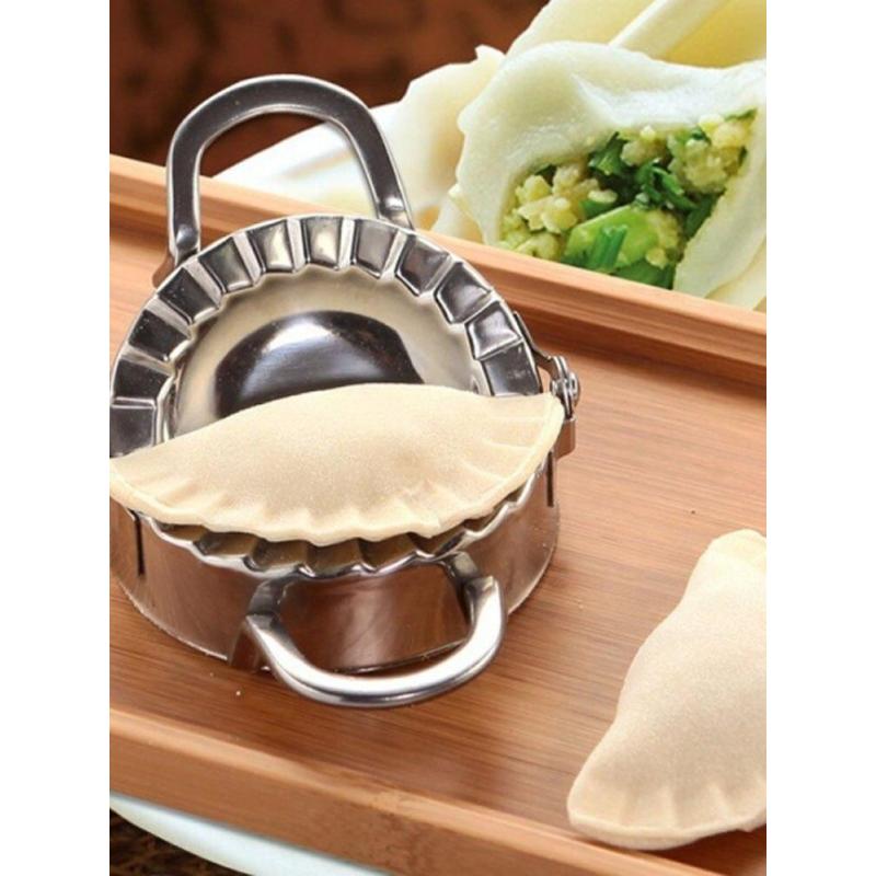 Нержавеющая сталь пельменница с эргономичной ручкой и рифлеными краями