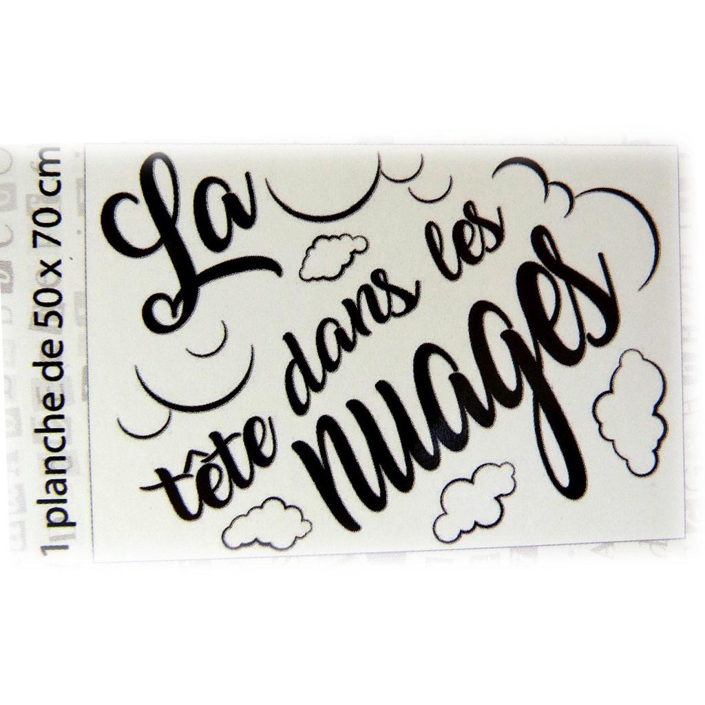 Les Trésors De Lily [P2748] - Лист наклеек «Сообщения» («Голова в облаках») - 50х70 см.