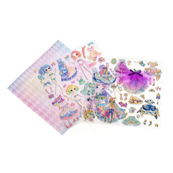 Lovely Coordination Sticker Set of 4, a Popular Character In Korea