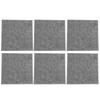 6Pcs SoundAbsorbing Board Acoustic Polyester   Soundproof  proof Silencer Panels(Gray )