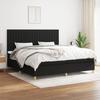 VidaXL Divan Bed with Mattress Black 200x200 Cm Fabric - Model 3142523