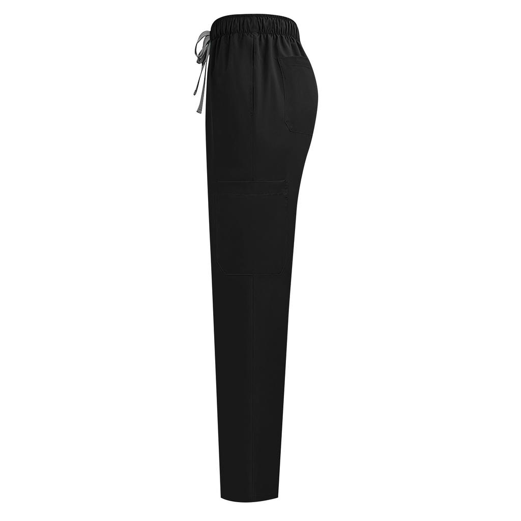 Soild Scrub Working Uniform Suit For Women's Cross V-Neck Short Sleeve Fun T-Shirts Workwear Tee With Pockets