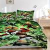 Superhero Team Battle Print 3Pcs Bedding Setduvet Cover With 2 Bedropillowcase Home Birthday Gift