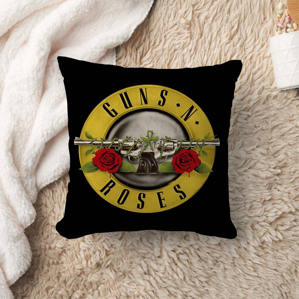 GGuns N RRoses Personalized picture text home decorative pillows Household Gifts xcm
