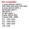 2 шт. светодиодная подсветка двери автомобиля для приветствия для BMW X1 X2 X3 X4 X5 X6 1 3 4 5 6 7 Серии M5 E90 E92 M3 E60 E61 E65 F01 F02 F10 F30 F48 G30 G38