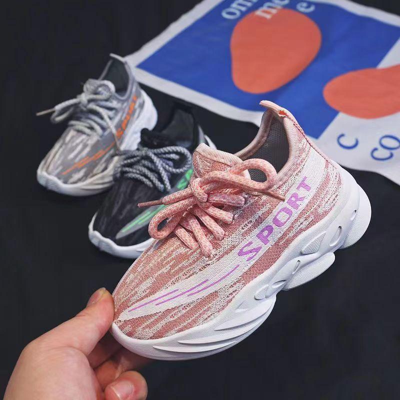 Детская модная дышащая сетчатая обувь, кроссовки, весна и осень, новинка, детская сетчатая обувь для мальчиков и девочек