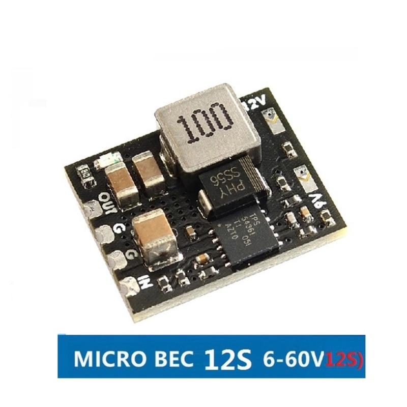 6-60V Input to 5V 9V 12V Adjustable BEC StepDown Module with OCP Protections for 12s FPV Racing Drones