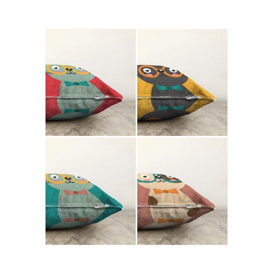 Набор чехлов для подушек с цифровой печатью из 4 предметов