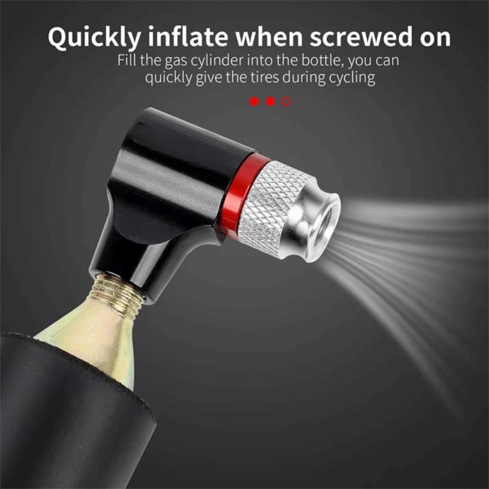Aluminum Zinc Zinc Alloy Bike Pump Inflator Presta Valves Inflation Mouthpiece Rust-proof CO2 Mini Pump MTB