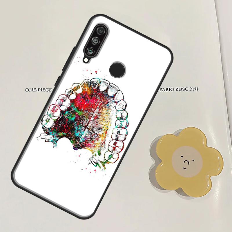 Чехол для Huawei Nova 11 9 10 SE Y60 Y70 Y90 Y61 Y91 Nova 3i 7i 8i 11i P20 P40 Lite P30 Pro с рисунком зуба и стоматолога