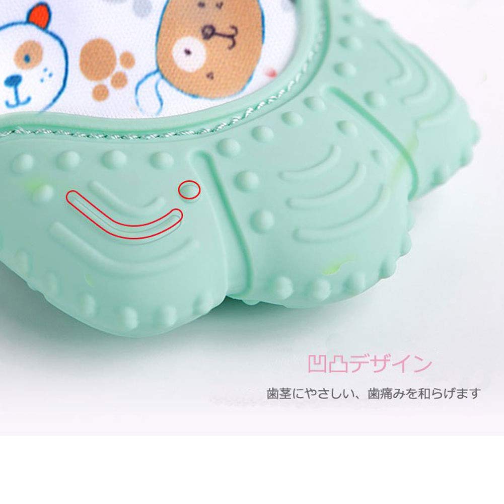 Angelcare Детские силиконовые перчатки для прорезывания зубов, Впитывают слюну, Защищают руки от укусов и Облегчают боль при прорезывании зубов. Для возраста 3-12 месяцев (с регулируемым