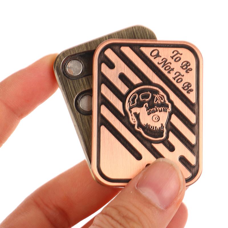 Slider Poker A K Metal Push Card Edc Spinners Antistress Papa Decompression Hand Spinner Stress Relief Toys