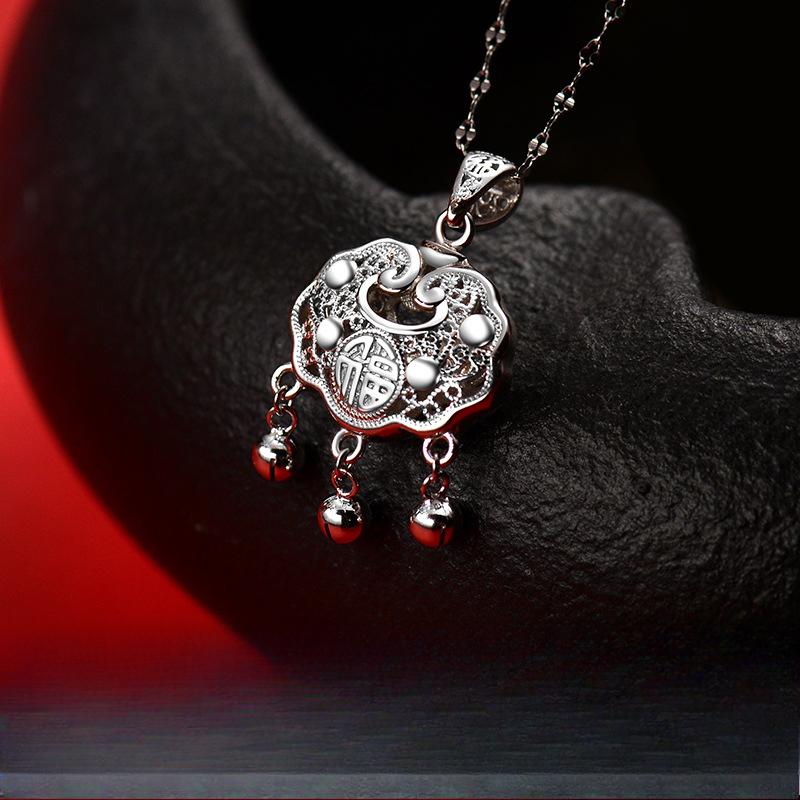 Новое женское ожерелье с замком безопасности в китайском стиле с кисточками, легкое, роскошное, нишевое, чувство моды