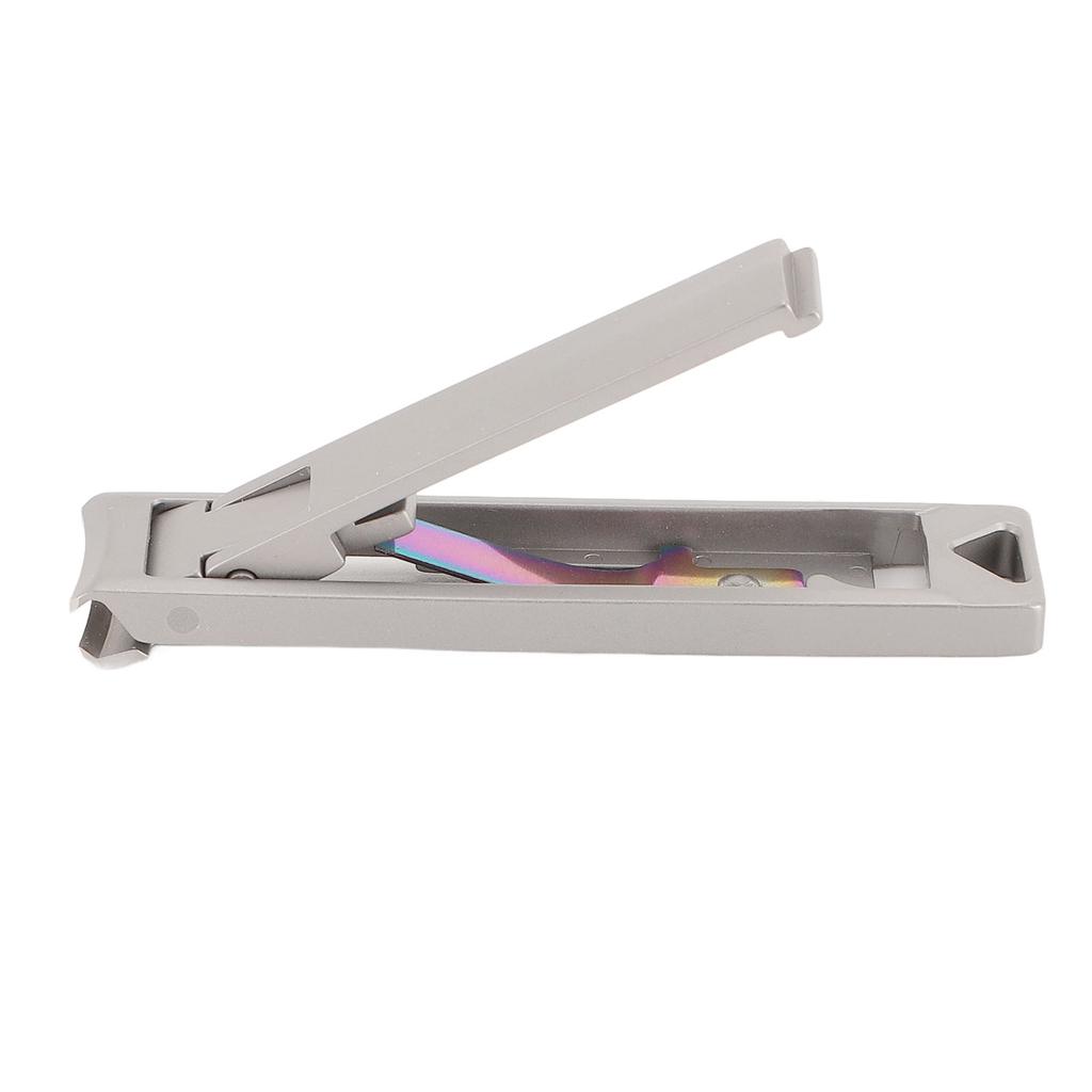 Складные кусачки для ногтей из нержавеющей стали, портативные, ультратонкие, карманные, триммер для ногтей, инструменты для маникюра для дома и путешествий