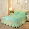 Юбка-кровать из кружевной пряжи, кружевное утолщенное стеганое покрывало с начесом, защитный чехол для матраса, постельные принадлежности