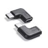Угловой USB C Адаптер-переходник 90 градусов, Скорость передачи 10 Гбит/с, Зарядка 5A, Тип C female на male, для камер, игрушек