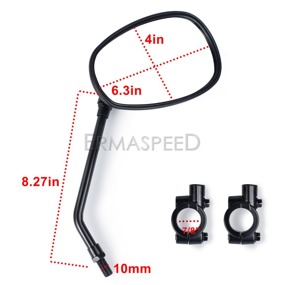 Универсальные боковые зеркала заднего вида для мотоцикла 10 мм, черные для Z900 Z800 Z750 mt09 mt07 cb650r cb500x, зеркала для мотоцикла