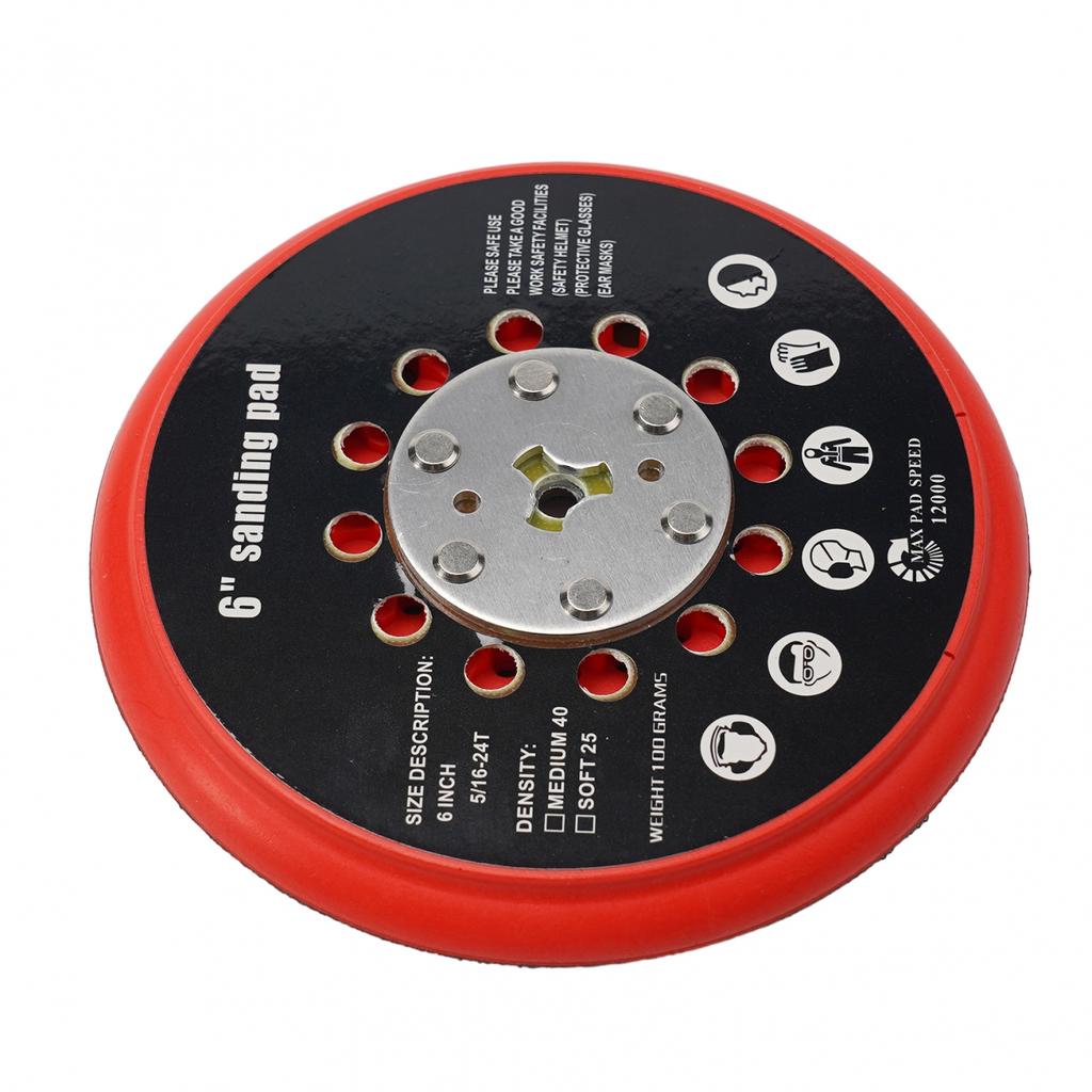 6-дюймовая шлифовальная тарелка средняя с липучкой и несколькими отверстиями для Bosch RSM6045