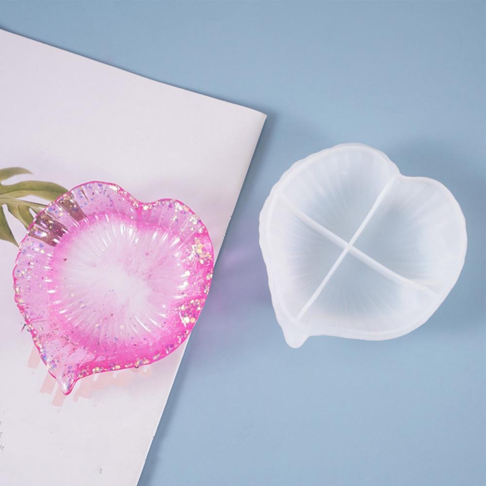 5pcs Non-Stick Resin Casting Mould Leaf Leaf Shaped Dish Mould Silicone Mould  Jewelry Making