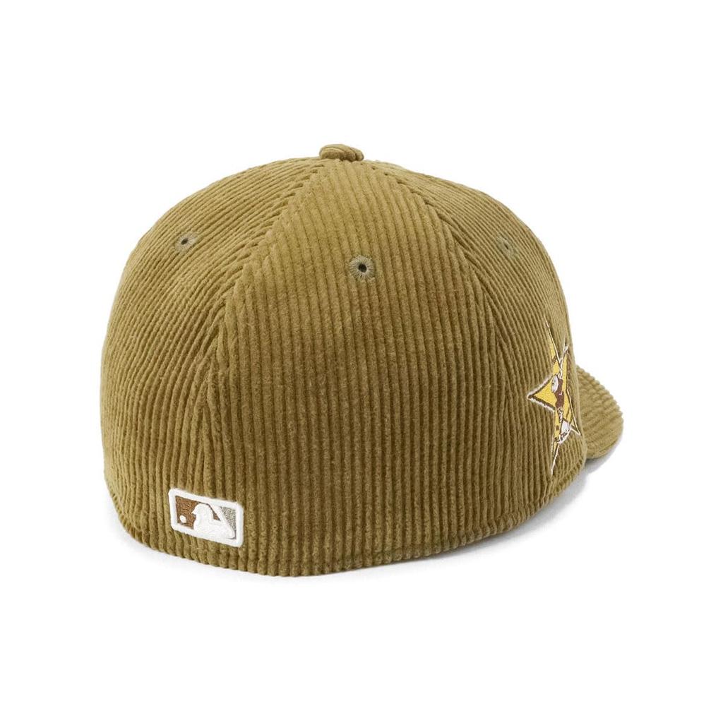 New Era Кепка 59FIFTY MLB San Diego Padres Вельвет Боковой Патч Эксклюзив ONSPOTZ, Низкий Профиль, 7 1/8 (SD Хаки Бежевый)