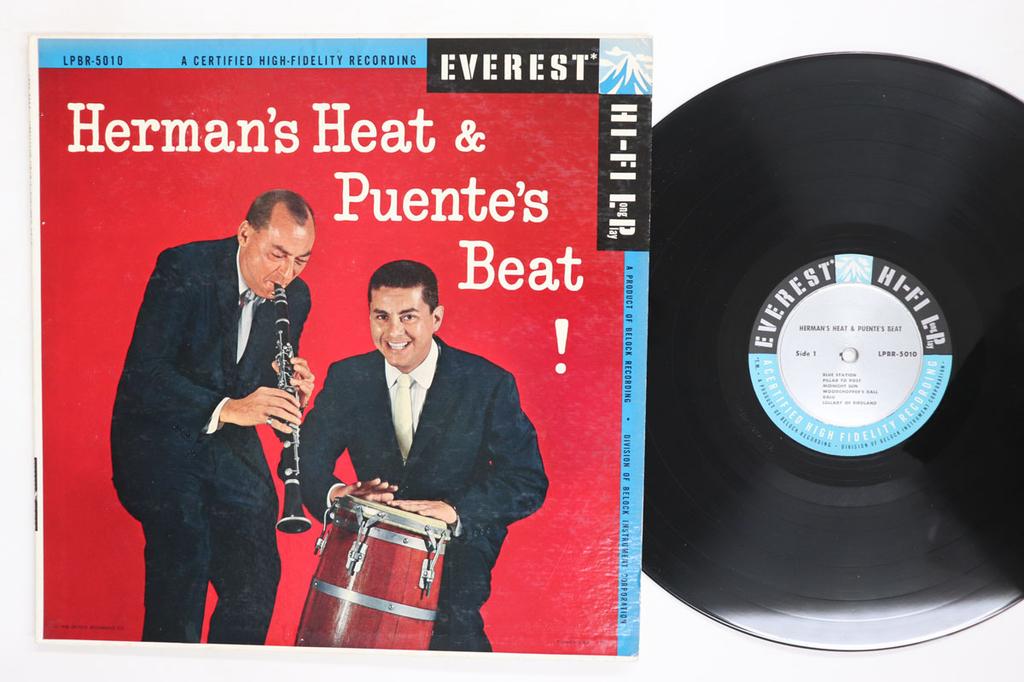 Виниловая пластинка WOODY HERMAN TITO PUENTE Hermans Heat Puentes Beat LPBR5010 EVEREST 1958 US Jazz Б/у