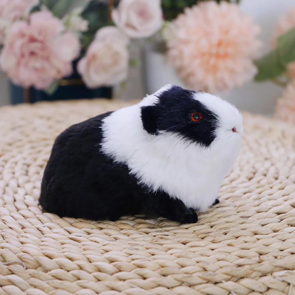 Игрушка из искусственного меха Морская свинка Кошка Животное Плюшевая набивная кукла Хомяк Плюшевая игрушка Мягкая фигурка животного В подарок на день рождения