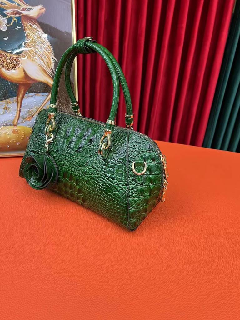 Премиальная женская сумка через плечо, мессенджер, большая вместимость, сумка-подушка с тиснением под крокодила