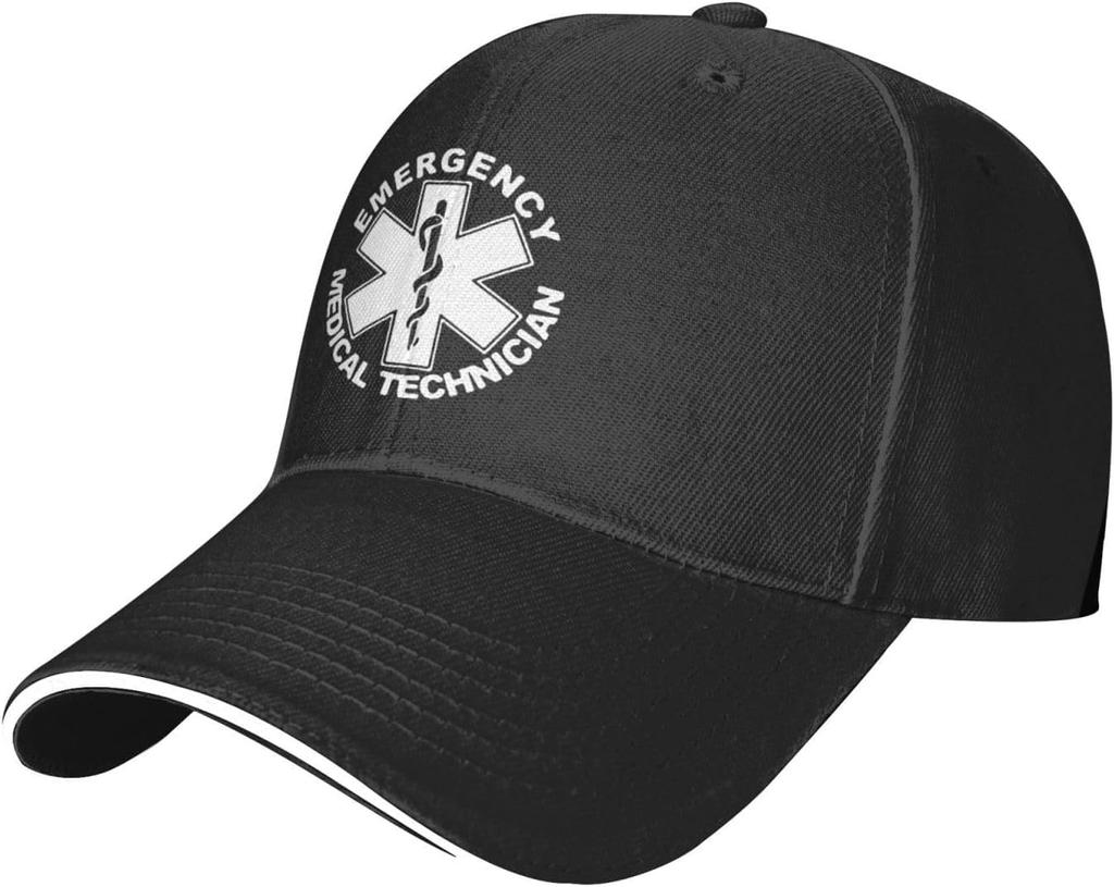Кепка-бейсболка EMS Star of Life EMT Парамедик Медик Регулируемая Унисекс Сэндвич Папа Шляпа Шляпа для Гольфа