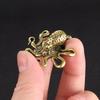 Brass Retro Octopus Cuttlefish Creative Marine Organism Office Desktop Ornament Accessories Small Tea Pet Souvenir Gifts