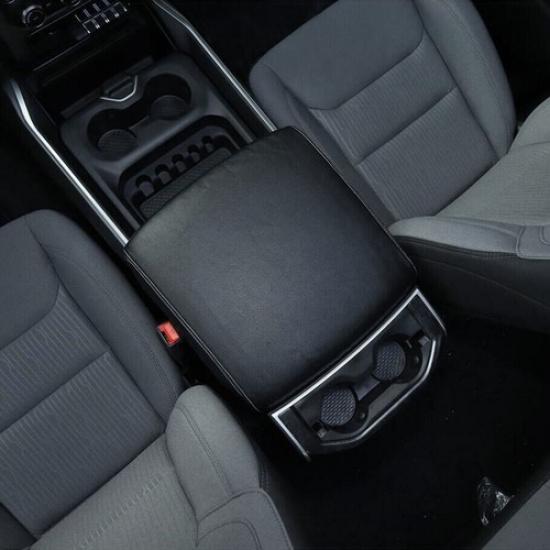 Car Armrest Box Leather Pad Cover Accessories For Dodge RAM 1500 -2024 Black