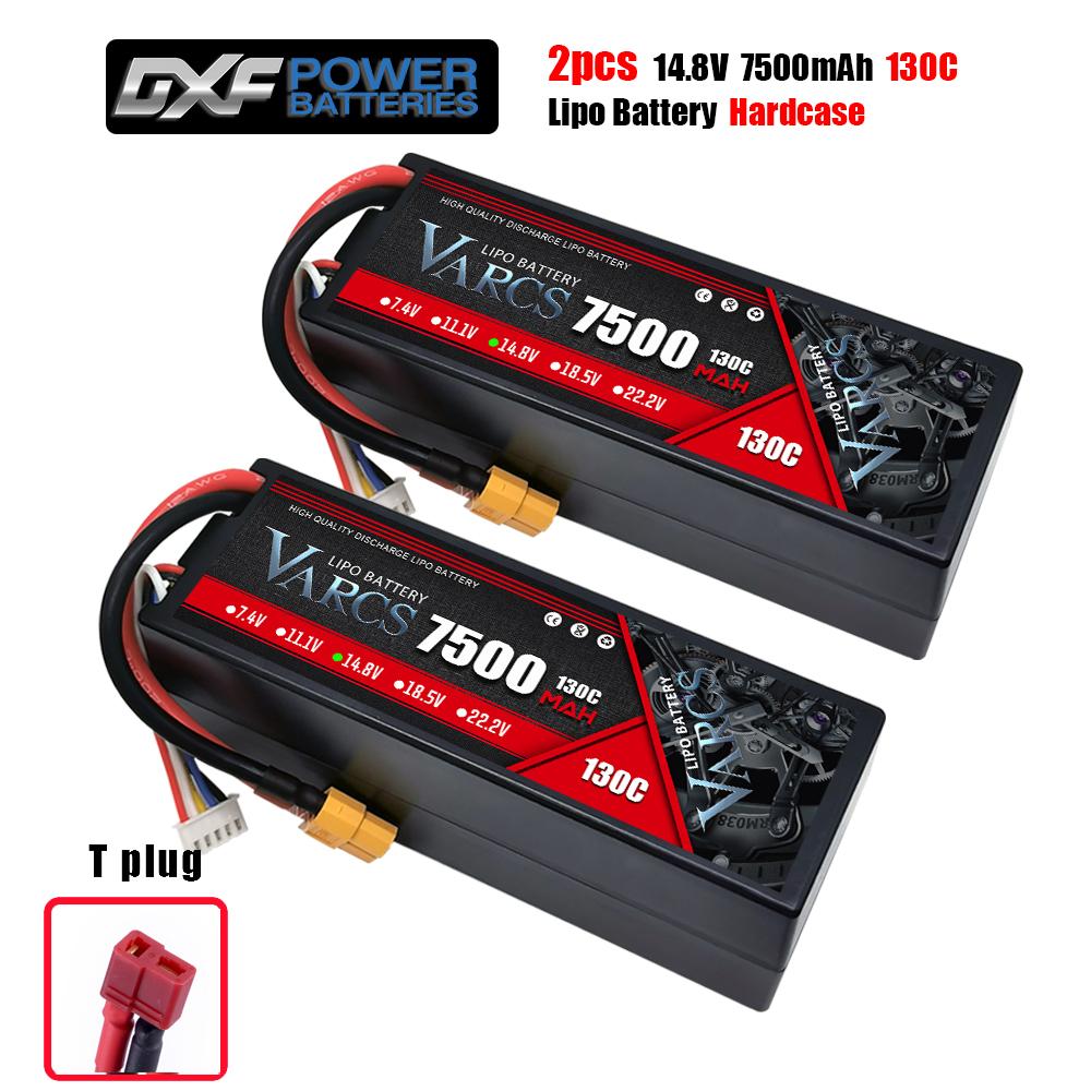 VARCS 4S Lipo Battery 130C 140C 8000mAh 8400mAh 7500mAh 6300mAh 5400mAh XT60 EC5 TRX T/DEANS XT150 Plug for RC 1/8 Buggy Car