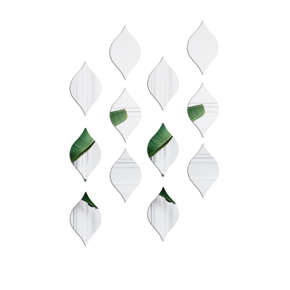 12 шт./компл. наклейки на стену в форме капли воды, акриловые наклейки на вход, 3D-линзы для ванной комнаты