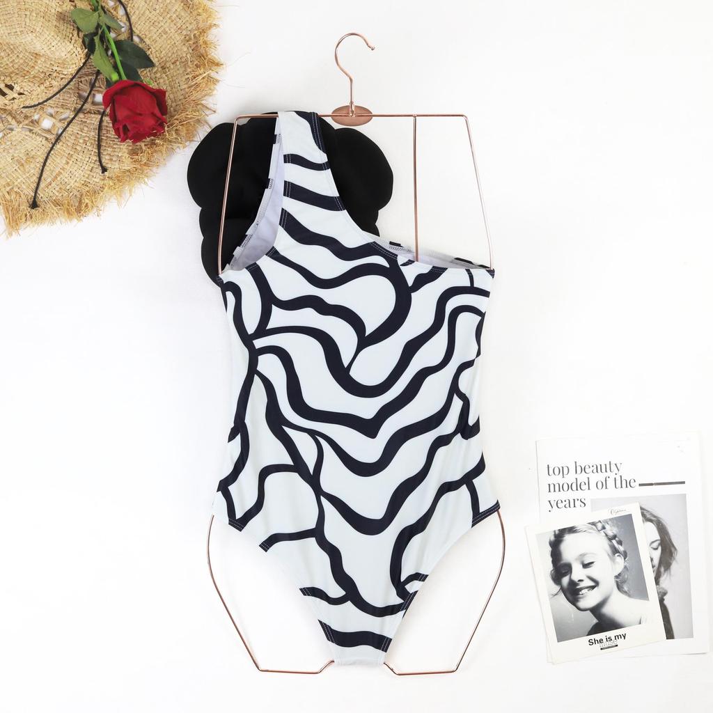 2024 сексуальное бикини с 3D цветком, однотонный цельный купальник, женские купальники, летние роскошные пляжные монокини для девочек, банный костюм