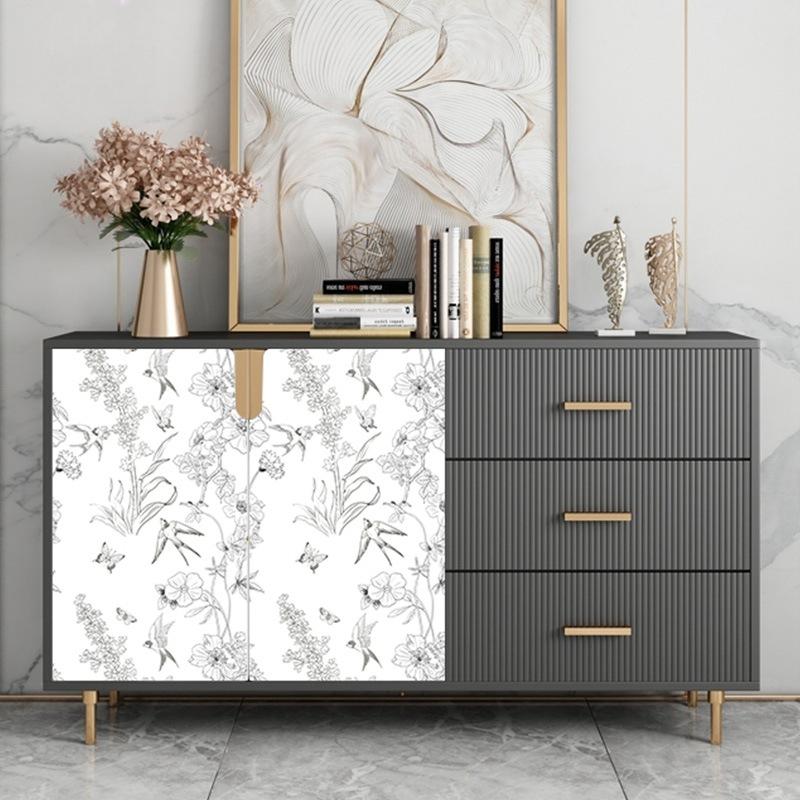 Самоклеящиеся водонепроницаемые обои для декора мебели в спальне и гостиной. Ретро наклейки для реставрации шкафа