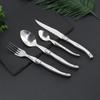 Jaswehome Набор столовых приборов из нержавеющей стали Laguiole, декорированный столовыми ножами, вилками и ложками, наборы столовых приборов в стиле вестерн