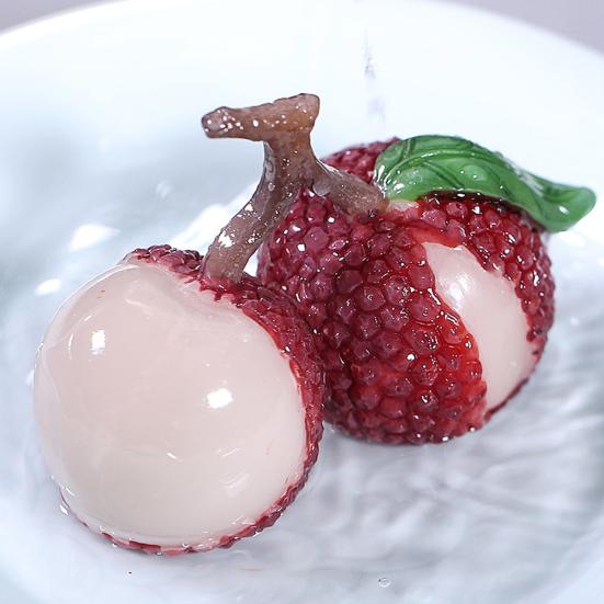 Личи чай питомец смоляная фигурка ремесла кунг-фу скульптура тепло обесцвечивание украшение для чая