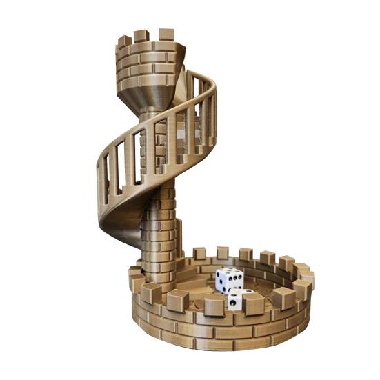 DND Dice Tower with Tray Dice Rolling Tower Dice Board Games Accessories for Role Playing Game Dungeons And Dragons D&D TRPG