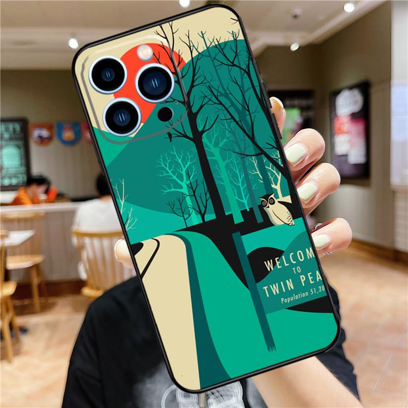 Welcome To Twin Peaks Case For iPhone 17 Pro Max 16 15 14 11 12 13 Mini Plus 16e 17 Air Bumper Cover Accessories