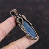 Кианит Медный Кулон Драгоценный Камень Ювелирные Изделия Кулон, Оплетенный Медной Проволокой Ручной Работы Антикварные Ювелирные Изделия Стильный Кулон Медные Ювелирные Изделия Кулон Для Подарка