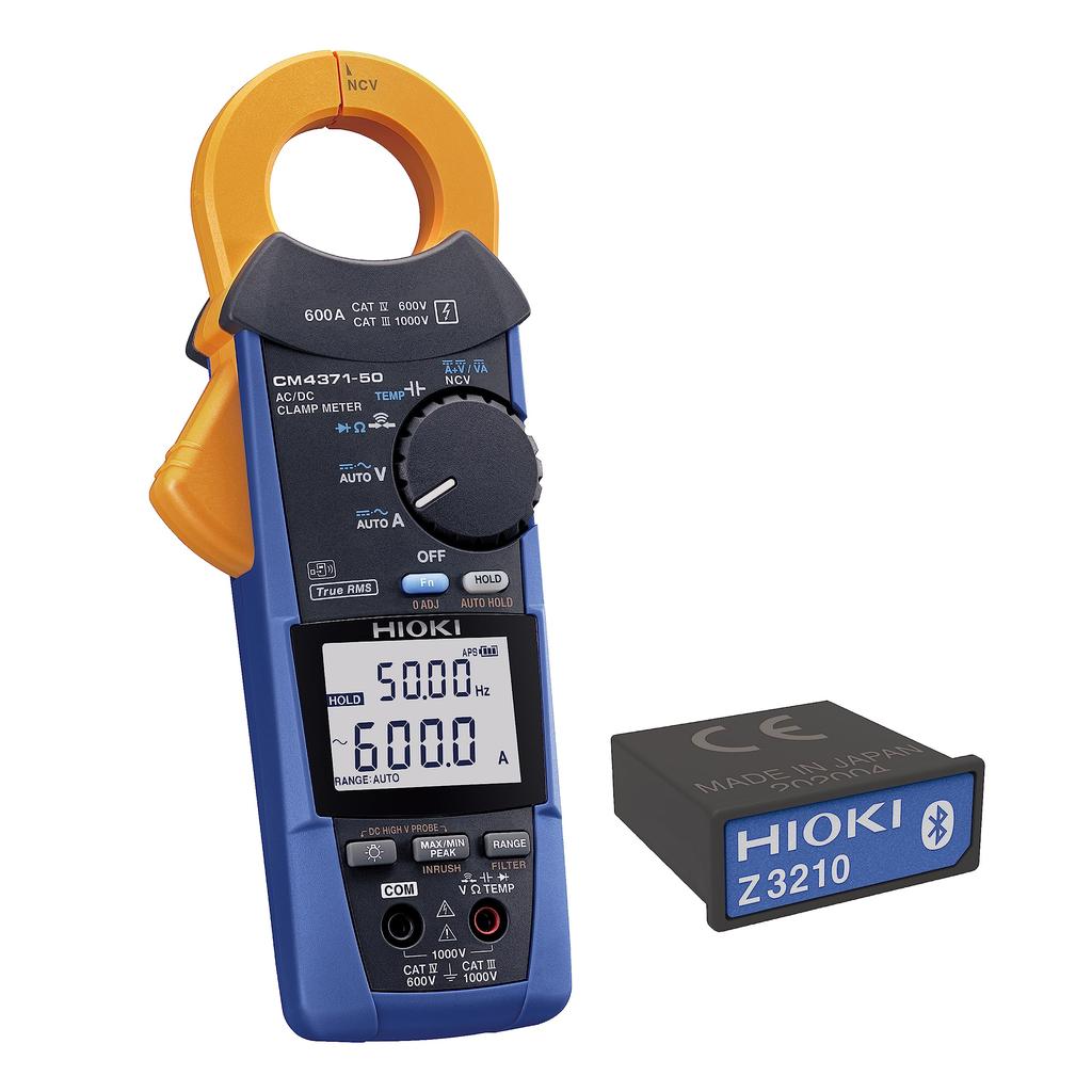 Hioki Clamp Meter Wireless Adapter Z3210 Set 600A True Effective Value Made In Japan Dustproof Waterproof AC Current DC Current AC Voltage DC Voltage