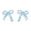 S925 Exquisite Full Diamond Cross Earrings - Simple, Luxurious Silver Needle for Women