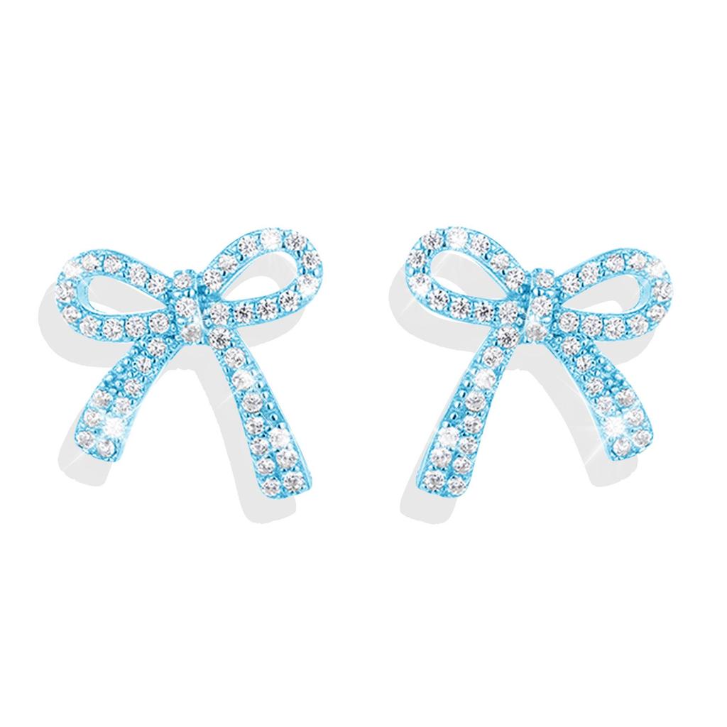 S925 Exquisite Full Diamond Cross Earrings - Simple, Luxurious Silver Needle for Women