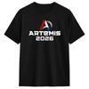 Unisex Artemis Ii 2026 Rocket Launch Return To The Moon T Shirts Cotton Tees Beach Y2k Funny Short Sleeve T Shirt Crew Neck
