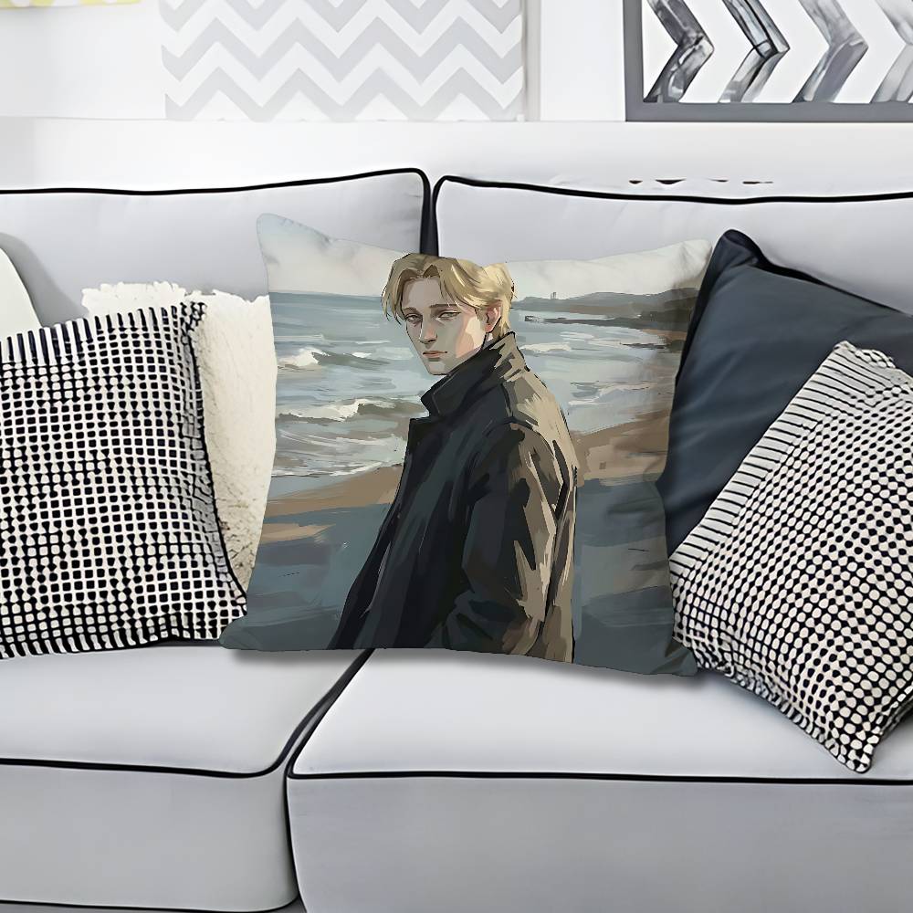 JJohan LLiebert Monster Anime Celebrity Merchandise AllMatch Printed Pillow Case Sofa Car Office Room Decoration Protector