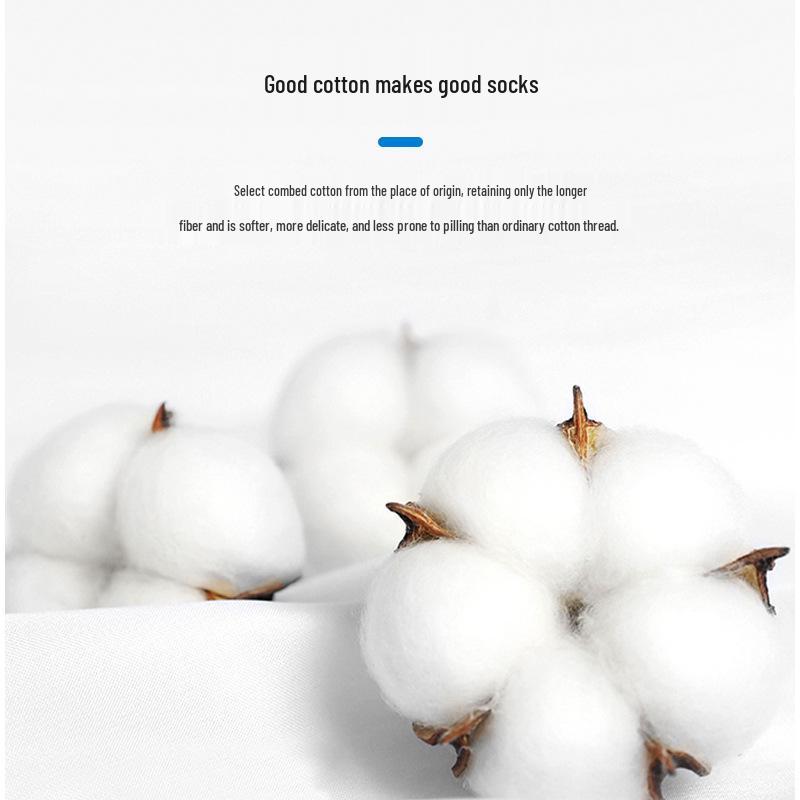Мужские носки до середины икры - Чистый хлопок, Влагоотводящие, Устойчивые к запаху, Толстая махровая ткань для осенне-зимних видов спорта, бега.