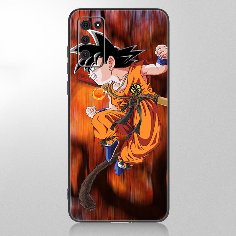 Чехол с японским аниме «Kid Goku» для Samsung Galaxy A12 A02S A22 A32 A52 A72 A71 A51 A41 A31 A21 A11 A50 A70 A10S A20S, черный мягкий чехол